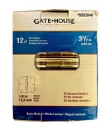 1 box of 12 Gate House 3 1/2” Hinge Satin Nickel Model #0352846 Includes... - $550.82 MXN