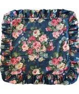 Vtg Ralph Lauren Gatehouse Aylesbury Euro Ruffle Pillow Sham Blue Floral... - $991.87 MXN