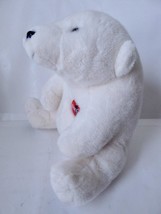 Vintage 1994 Coca Cola Polar Bear 12&quot; Stuffed Plush Animal Promo Furry - £8.59 GBP