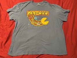 Pac-Man 4XLT Graphic T-Shirt Big &amp; Tall Ghosts Maze Gray Gamer Tee - $20.00