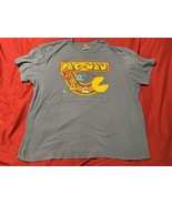 Pac-Man 4XLT Graphic T-Shirt Big &amp; Tall Ghosts Maze Gray Gamer Tee - $27.35 CAD