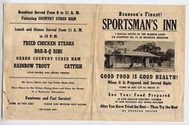 Branson Missouri Sportsman&#39;s Inn Brochure  1950&#39;s - £19.43 GBP