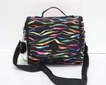 Kipling Kichirou Insulated Lunch Bag AC7256 Polyester Jungle Waves Multi... - $44.95