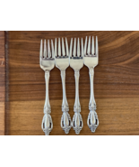 Set 4 Oneida Raphael Salad Forks Distinction Deluxe HH 6.75&quot; Stainless S... - $29.72 CAD