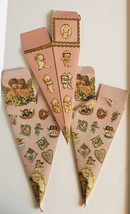 Vintage Cardboard Cone shaped Candy Containers , 1981 Pink Cerub Angels NOS - £6.32 GBP