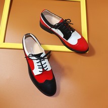 Genuine Leather Oxford Shoes Loafers For Women Sneakers Female Oxfords Luxury Fl - £76.50 GBP