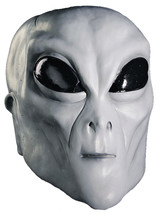 Rubie&#39;s Men&#39;s Grey Alien Latex Mask Adult Costume, as Shown, One Size - £83.55 GBP