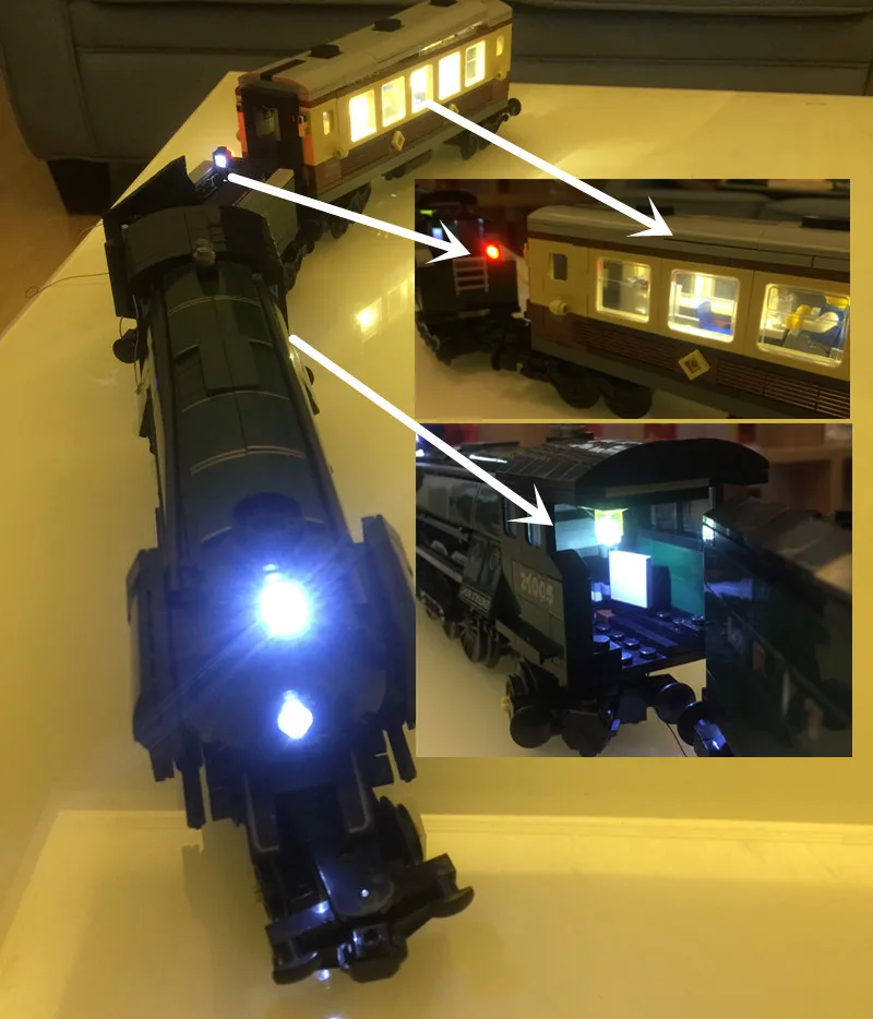 LED Light  Kit  For 10194 And 21005 Emerald Night Train  DIY Toys Set (Not - £22.93 GBP
