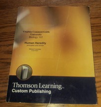 Biology 102 Human Heredity VCU Thomson Learning Custom Publishing Virginia - £16.43 GBP