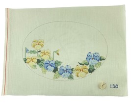Needlepoint Canvas Hand Painted Oval Floral Snapdragon Flowers 158 - $31.19 Needlepoint Canvas Hand Painted Oval Floral Snapdragon Flowers 158 - $31.19