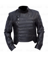 New Men&#39;s Handmade Military Style Black Real Cowhide Leather Biker Jacke... - $179.99+