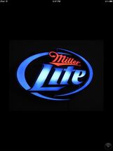 Miller Light Beer Advertising Metal  Sign 8x12in Vintage Mancave Man Cav... - $34.72 CAD