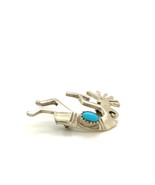 Vintage Signed Sterling Native American Hopi Kokopelli Dance Turquoise B... - $61.10 CAD