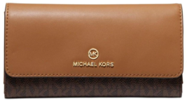 Michael Kors Michael Kors Jet Set Charm Large Trifold Wallet Brown/Acorn... - $117.53 CAD