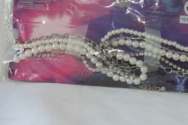 Disney Necklace (New) Villains - Faux Pearls &amp; Silver Chains 13&quot; - £21.20 GBP