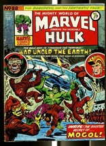 Mighty World Of Marvel #88 1974-HULK-FANTASTIC FOUR-DAREDEVIL-KIRBY-UK Comic Fn - £28.45 GBP