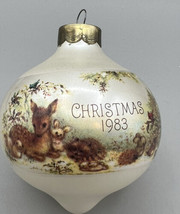 Hallmark Keepsake Ornament  Christmas 1983 Child Praying Animals No Box Glass - £7.92 GBP