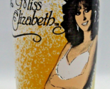 VTG WWF Wrestling Drinking Glass 1988 Miss Elizabeth 4.5&quot; Tall WWE Titan... - $29.43