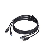 StarTech.com 6ft (1.8m) DisplayPort and USB 5Gbps KVM Cable, 4K 60Hz Uni... - $30.35