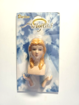 Darice Porcelain Blonde Blue Eyes Angel Head Hands Doll Parts Craft #122... - £9.04 GBP