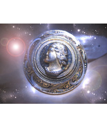 HAUNTED ANTIQUE NECKLACE AURELIAN CAMEO OF UNLEASHED RIVERS MAGICK 7 SCH... - $657.77