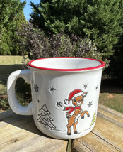 Ceramic 18oz Rudolph The Red Nosed Reindeer Embossed Christmas Mug Cup N... - £18.82 GBP