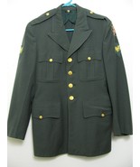 VTG 6th Army WW2 Military Uniform Jacket Eagle Patches 37 R Green Gold M... - £25.50 GBP