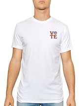 Kid Dangerous Men&#39;s Vote Flag Tee in White-Size Large - $23.99