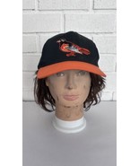 Vintage Baltimore Orioles Hat Snapback Black Orange Oriole Bird - £15.69 GBP