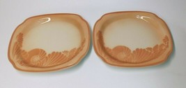 2x Syracuse China Peach Coral Dinner Plates - $28.01