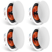 VEVOR 4 PCs 8 Inch in Ceiling Speakers, 100-Watts, Flush Mount Ceiling &amp;... - $117.59