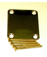 Replacement Four Hole Neck Plate &amp; Screws, Gold Finish, for Fender Strat... - $298.34 MXN