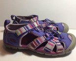 Keen Waterproof Sandals Girls Size 3 Purple Breathable Canvas Drawstring... - $13.98