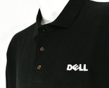 DELL Computers Tech Employee Uniform Polo Shirt Black Size L Large NEW - $25.49
