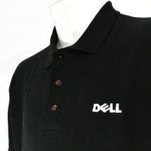 DELL Computers Tech Employee Uniform Polo Shirt Black Size L Large NEW - £19.90 GBP