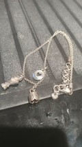Brighton Heart Silver Plated Dangle Necklace Adjustable - £30.50 GBP