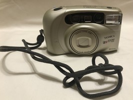 Yashica Ezs Zoom 105 35MM Film Camera Kyocere Working W/SUNDOG Case - $34.99