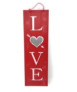 Valentine&#39;s Day Themed Hanging Red White Love Sign - £5.82 GBP