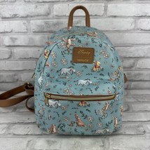 Loungefly Disney Winnie The Pooh Sketch Daisies Faux Leather Mini Backpack Blue - £56.83 GBP