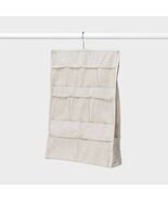 Brightroom Hanging Fabric Organizer for Accessories Beige 16x23 In Canvas - €11,73 EUR