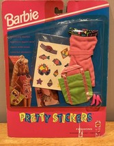 1992 Barbie Pretty Sticker Fashion Pack 4535 Dress Bag Shoes Stickers NRFP - $17.81