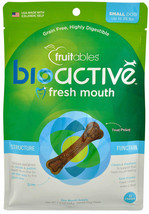 Fruitables BioActive Small Fresh Mouth Dental Chews for Dogs 15 count - £22.30 GBP