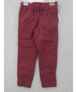 Aeropostale Boys Jogger Pants SZ 5 Maroon Elastic Waist &amp; Cuffs Drawstri... - $9.99