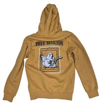 NWT True Religion Radiant Buddha Zip Hoodie Honey Mustard Sz S $119 - $43.20