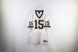 Vtg Nike Authentic Mens XL +2 University of Michigan Football Jersey White #15 - £63.26 GBP