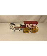 Vintage Cast Iron Horse And Buggy ICE Carriage 1930&#39;s **Fast Shipping** - $62.36