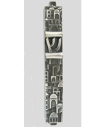 Mezuzah Case Made of Pewter Plated for Door Post with &#39;Shin&#39; on a Backgr... - £40.66 GBP