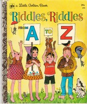 Riddles Riddles From A to Z 1972 Little Golden Book Carl Memling Trina Schart - $8.90