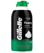  GILLETTE Foamy MENTHOL Shave Foam SHAVING CREAM 11oz - DISCONTINUED, NO... - £25.81 GBP