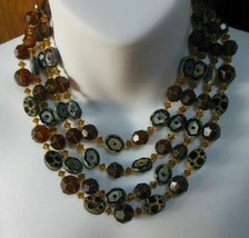 Vintage Four-Strand Bead Necklace - £21.30 GBP